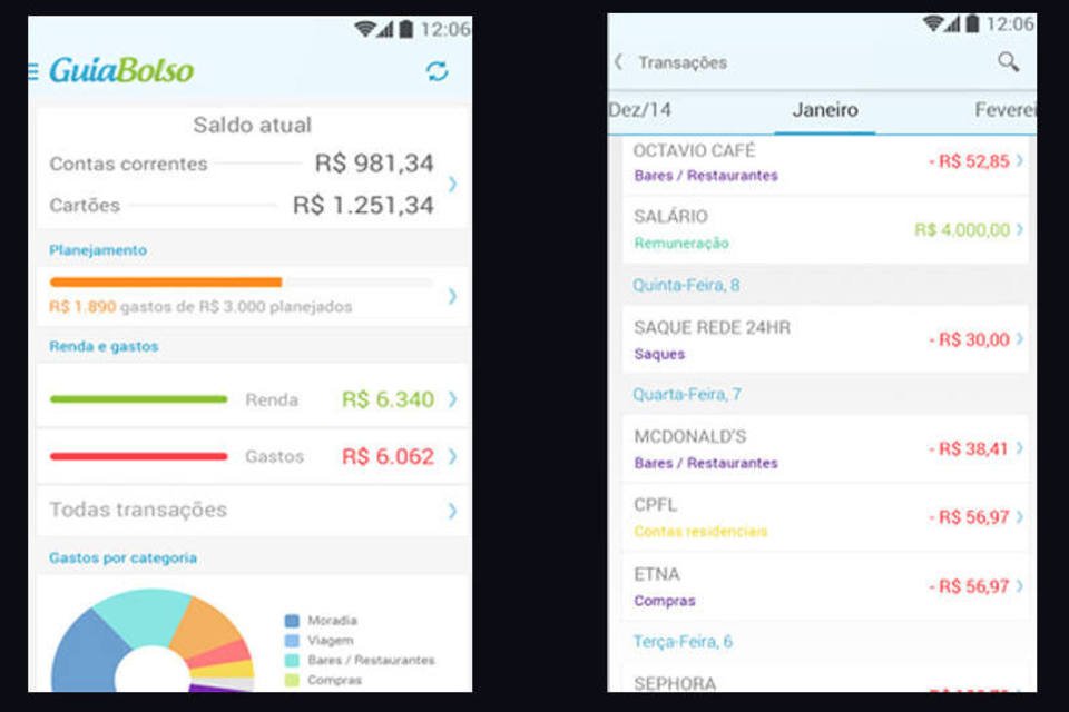 App GuiaBolso, que preenche gastos sozinho, chega ao Android