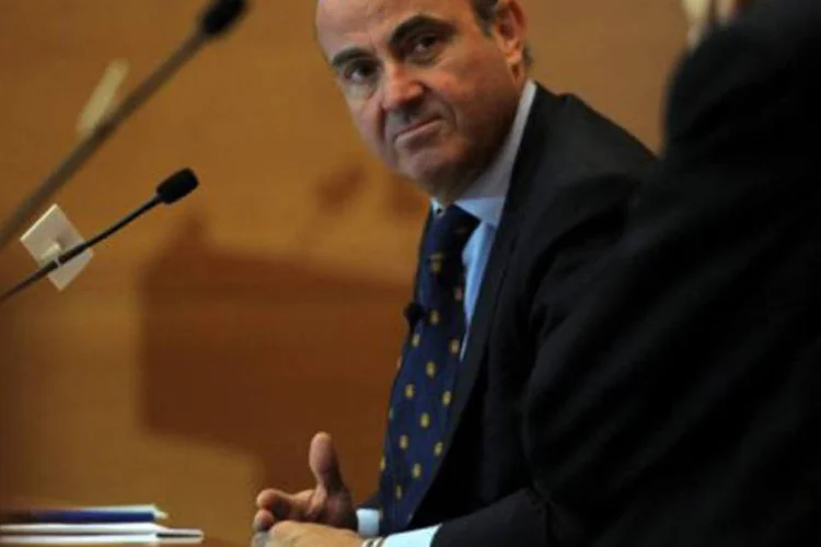 Luis de Guindos, ministro espanhol da Economia: "a Espanha é um país solvente, não haverá resgate" (Lluis Gene/AFP)