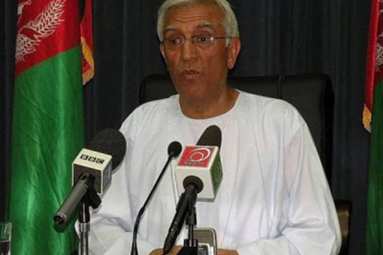 Ghulam Haidar Hameedi: o prefeito é a segunda autoridade local morta em duas semanas na região
 (Kandahar Media Office/AFP)