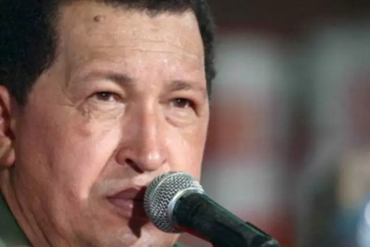 Hugo Chavéz, presidente da Venezuela, disse que é um democrata e que não há ditadura no seu país.  (AFP)