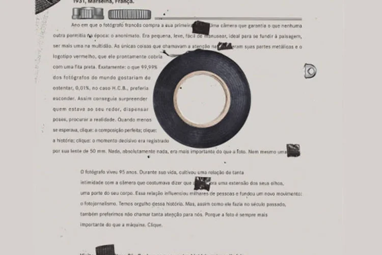 Campanha da Leica Store conta a história de fotógrafo francês, que preferia sempre passar pelos lugares sem chamar a atenção para poderia surpreender melhor quem estivesse ao seu redor (Reprodução)