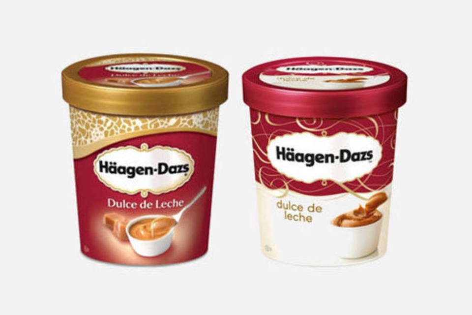 Häagen-Dazs reformula design das embalagens