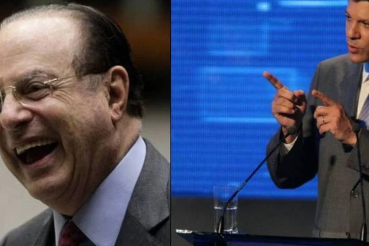 
	&quot;Ele n&atilde;o vai levar nada&quot;, afirmou Fernando Haddad, que ganhou mais 95 segundos de tempo de propaganda eleitoral com a alian&ccedil;a de Paulo Maluf
 (Veja/Divulgação/Facebook/Haddad 13/Montagem de EXAME.com)