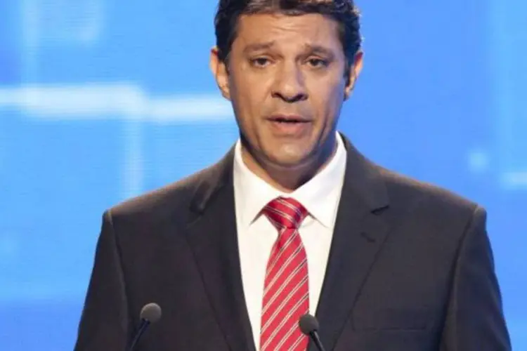 Fernando Haddad no debate da TV Bandeirantes, durante o segundo turno das eleições de SP (Divulgação/Band)