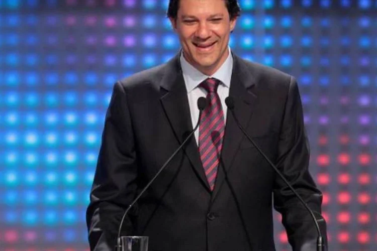 Fernando Haddad, do PT, no debate promovido pelo  Estadão/TV Cultura/YouTube (Divulgação/Paulo Pinto)