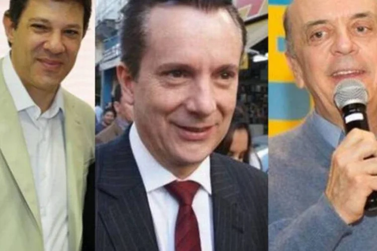 
	Candidatos &agrave; Prefeitura de S&atilde;o Paulo: a proximidade do pleito, que ocorre neste domingo, tamb&eacute;m deixa Russomanno sem muitas op&ccedil;&otilde;es para barrar o decl&iacute;nio
 (Instituto Lula/Divulgação/Facebook/Montagem EXAME.com)