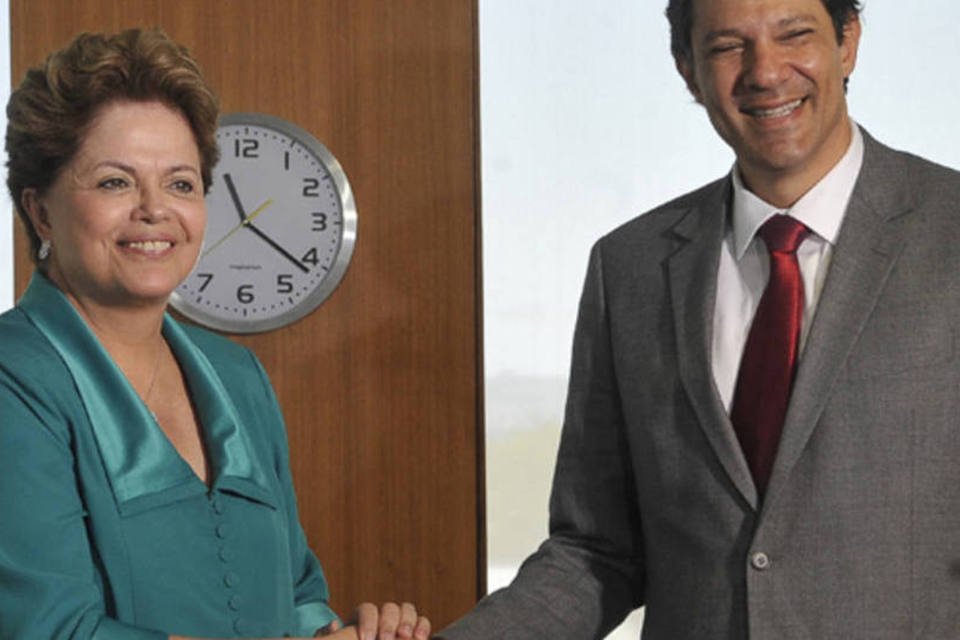 Haddad agradece apoio a Dilma e diz querer atuar com governo