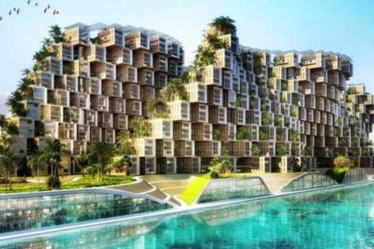 Vila inspirada em recife de coral, do arquiteto Vincent Callebaut (Divulgação)