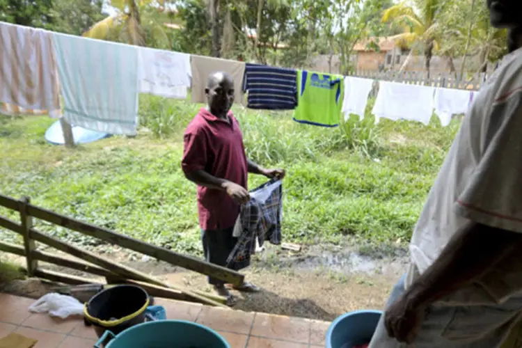 
	Haitianos moram em Brasileia no Acre:&nbsp;no &uacute;ltimo dia 13, a for&ccedil;a-tarefa definiu as tr&ecirc;s principais frentes de trabalho para regularizar a situa&ccedil;&atilde;o dos cerca de 1,4 mil haitianos que entraram pela fronteira acriana.
 (Marcello Casal Jr./ABr)