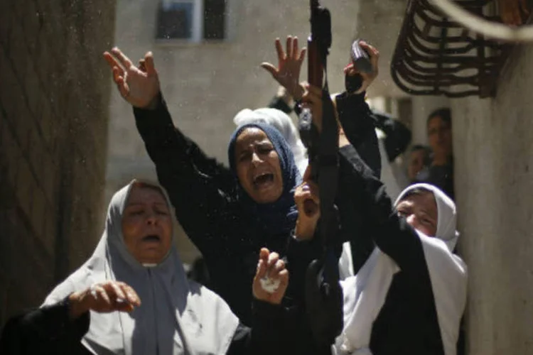 
	Tr&eacute;gua: palestinos aceitaram nesta segunda o cessar-fogo proposto pelo Egito
 (REUTERS/Mohammed Salem)
