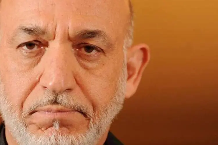 O presidente afegão Hamid Karzai: a próxima eleição presidencial está prevista para 2014 no Afeganistão (Getty Images)