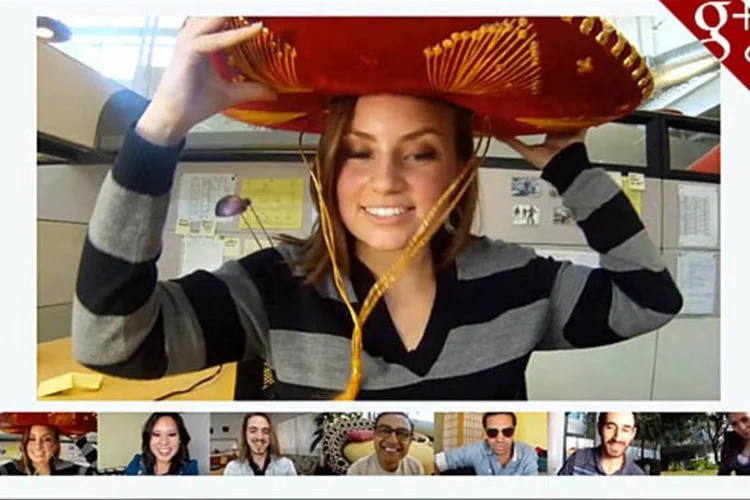 O Hangout é um recurso que permite a qualquer usuário do Google+ iniciar um chat por som e vídeo com diversas pessoas ao mesmo tempo (Reprodução)