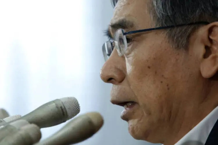 Haruhiko Kuroda: presidente disse estar ciente dos desafios que enfrenta, mas destacou que o banco central fará "o que for preciso" para alcançar essa meta (Kiyoshi Ota/Bloomberg)