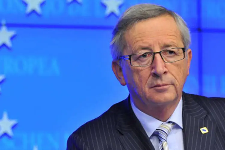 
	Jean-Claude Juncker, presidente do Eurogrupo, em coletiva de imprensa em 13 de dezembro em Bruxelas
 (Georges Gobet/AFP)