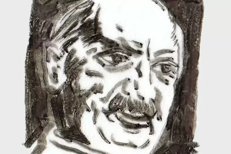 Desenho de Heidegger: para muitos, o alemão é considerado o principal filósofo do século 20 (Creative Commons)