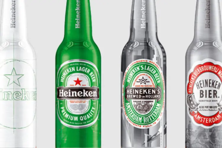 Embalagens da Heineken da série especial Episodes, lançada em comemoração aos 140 anos da marca (Divulgação)