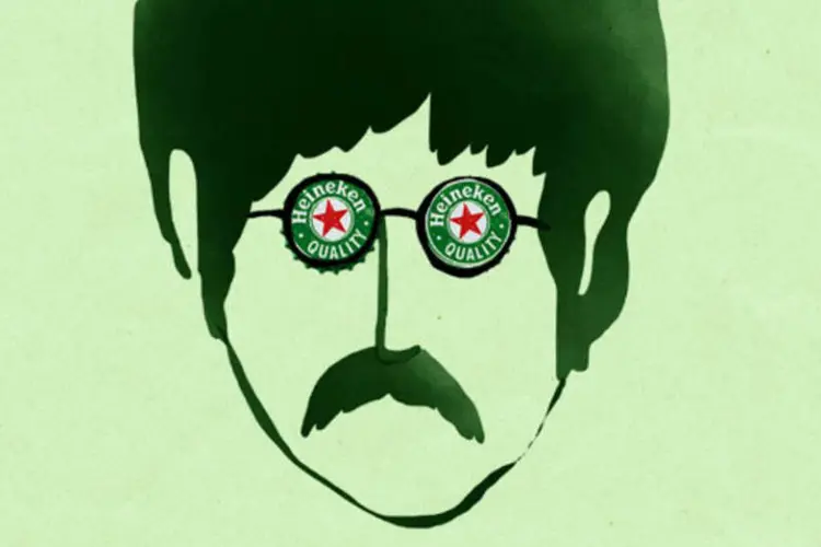 Post de oportunidade da Heineken: "Hoje John Lennon celebraria mais um aniversário. Um brinde a ele que não era o único sonhador", diz legenda do post (Divulgação)