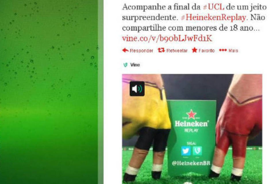 Heineken utiliza Vine para replays da final da Champions