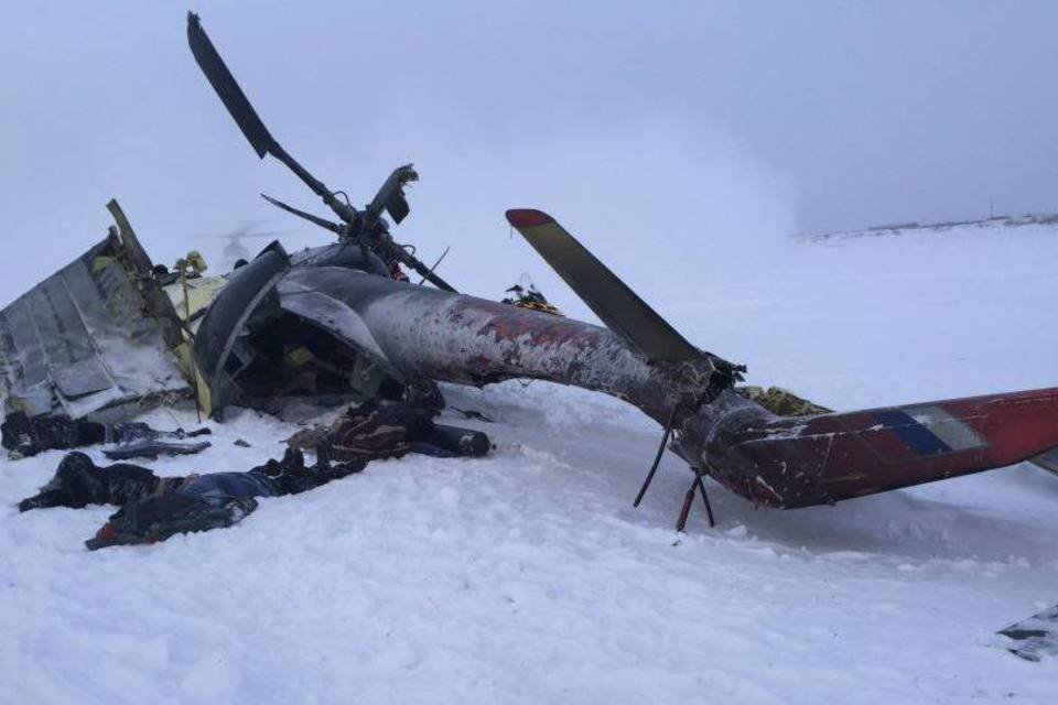 Queda de helicóptero mata 4 pessoas na Sibéria