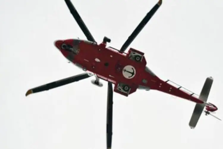 Helicóptero da guarda-costeira: as causas do acidente estão sendo investigadas (Andreas Solaro/AFP)