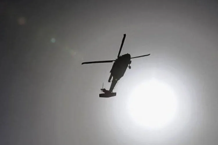 Helicóptero: queda deixa quatro mortos (Shah Marai/AFP)