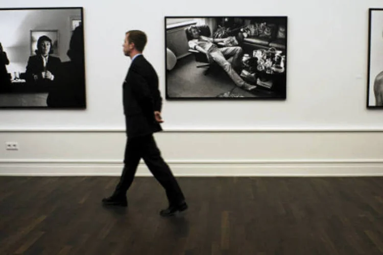 Exposição permanente de Helmut na Alemanha; em Paris exposição tem mais de 200 trabalhos, a maioria em tiragens originais (Getty Images/Carsten Koall)