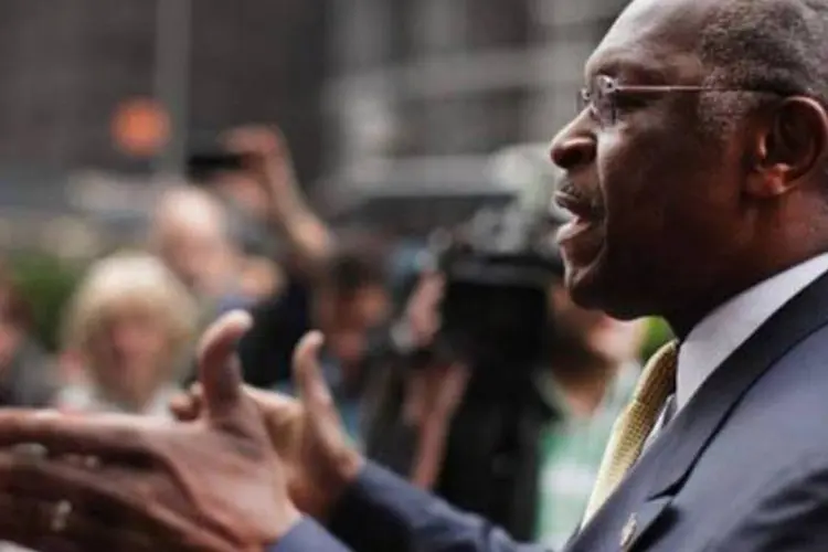 O ultraconservador Herman Cain é a surpresa na disputa pela candidatura republicana (AFP/Getty Images / Spencer Platt/Getty Images)