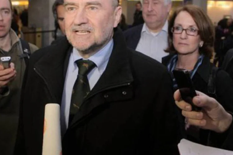 Herman Nackaerts disse que não foi possível ter acesso à suposta instalação nuclear na base militar de Parchin
 (Dieter Nagl/AFP)