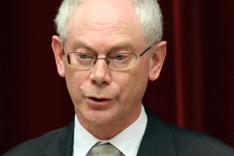 Herman Van Rompuy, presidente da União Europeia: acordo será encaminhado para aprovação dos líderes dos 27 países (Junko Kimura/Getty Images)