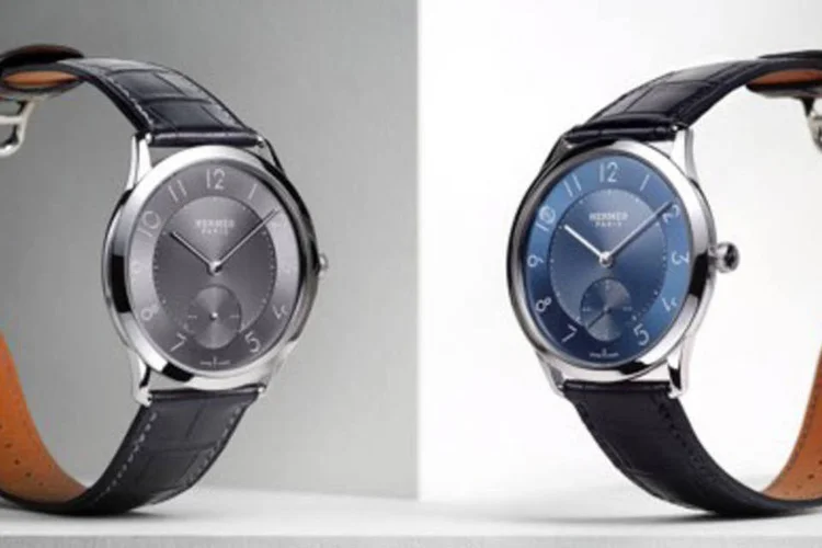 
	Rel&oacute;gios da linha Slim d&rsquo;Herm&egrave;s: todos os novos modelos contam com uma caixa elaborada em a&ccedil;o inoxid&aacute;vel
 (Divulgação/WatchTime Brasil)