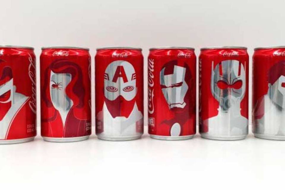 Coca e Marvel criam latinhas inspiradas em super-heróis