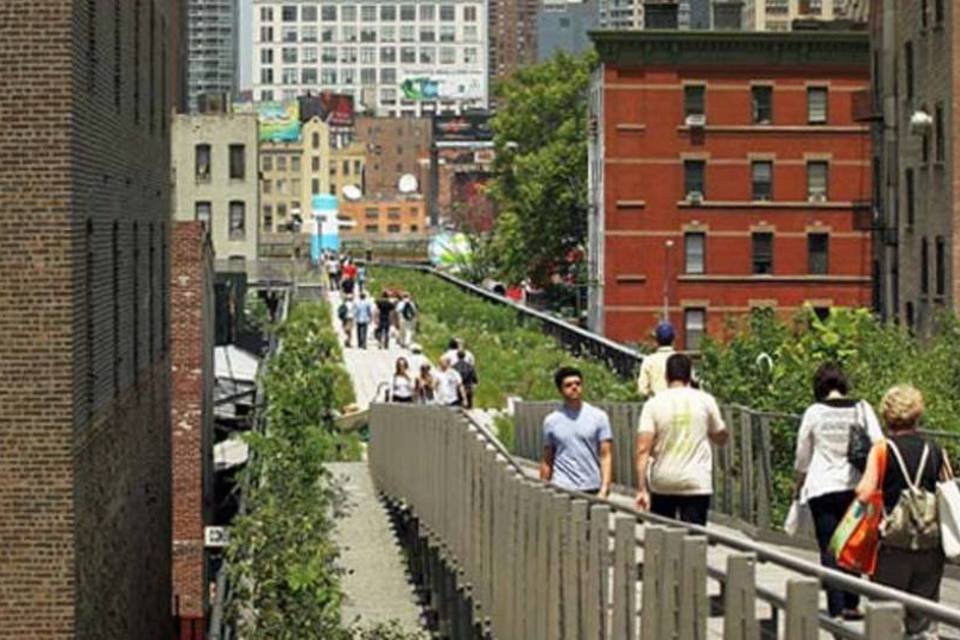 High Line, o parque que cresce sobre trilhos em NY