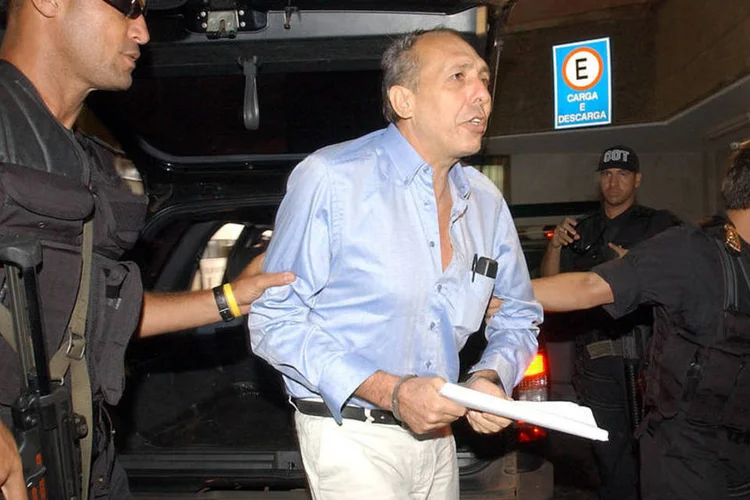 Hildebrando Pascoal, deputado eleito pelo PFL-AC, em imagem de 1999, quando foi preso (Antônio Cruz/Agência Brasil)