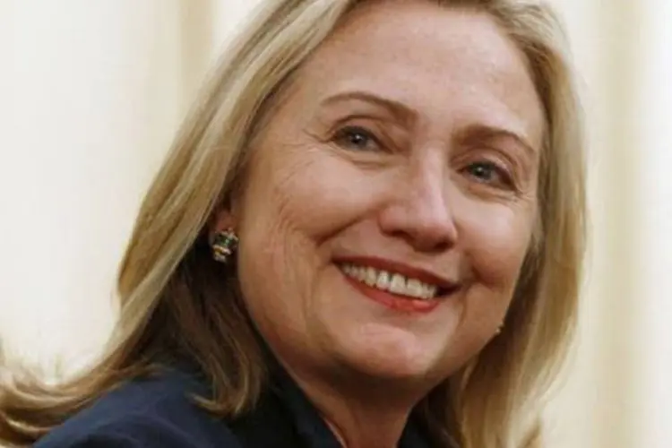 Hillary Clinton prometeu o apoio de Washington a um governo democrático na Líbia
 (Kevin Lamarque/AFP)
