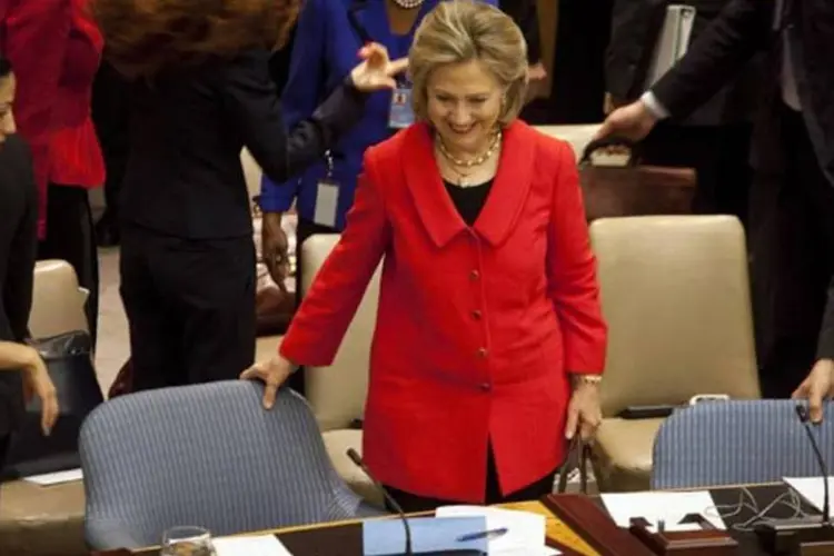 Hillary Clinton, secretária de Estado dos EUA: preocupação com a Líbia (Michael Nagle/Getty Images)