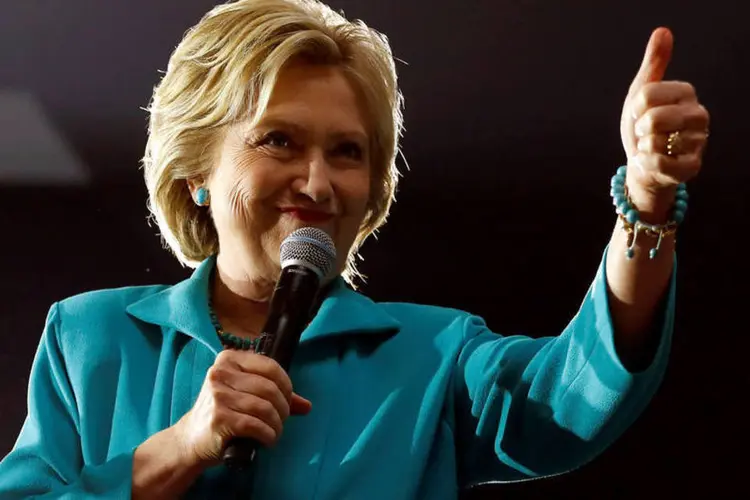 
	Hillary Clinton: Partido Democrata das Ilhas Virgens detalhou neste domingo que a ex-secret&aacute;ria de Estado conseguiu 84,2% dos votos nas ilhas de St. Croix, St. Thomas e St. John
 (Lucy Nicholson / Reuters)