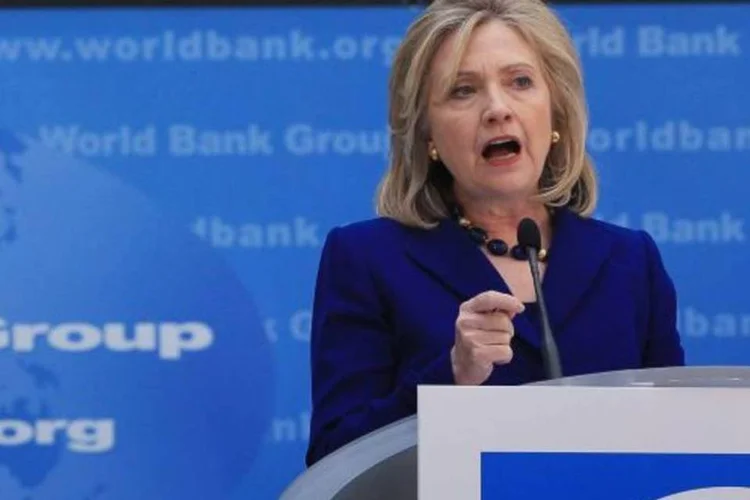 Hillary especulou que um dos filhos ditador tenha morrido na ofensiva da coalizão (Mark Wilson/Getty Images)