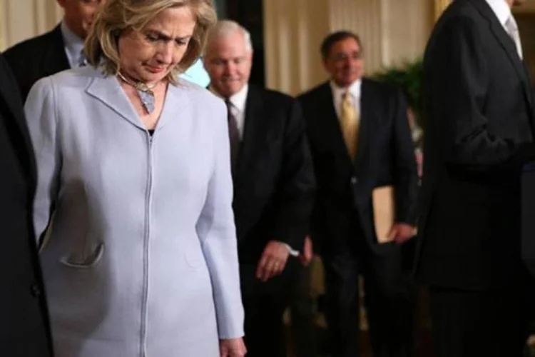 Hillary: "Isso é um marco na luta contra o terrorismo, mas a batalha contra Al Qaeda continua, e não terminará com a morte de Bin Laden" (Alex Wong/Getty Images)