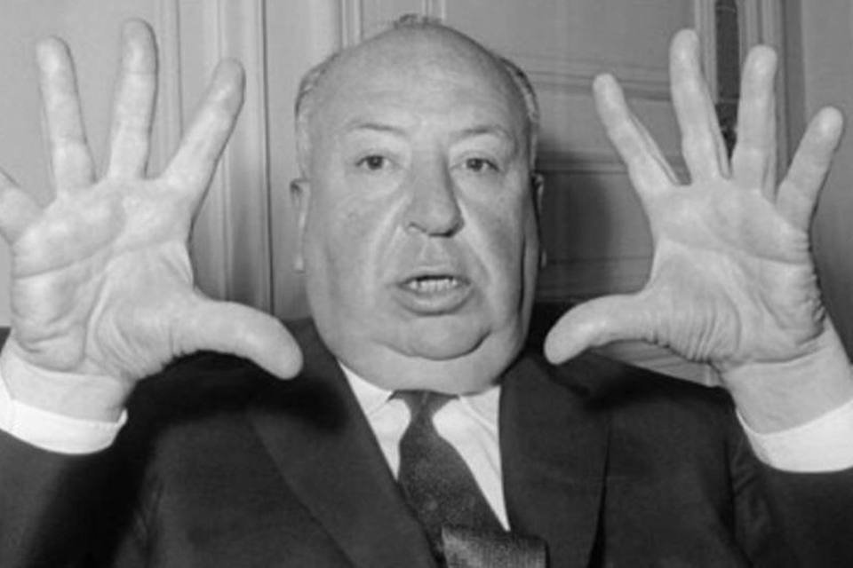 O cineasta Alfred Hitchcock: seus filmes mudos fizeram sucesso na Inglaterra durante a década de 1920 (Stf/AFP)