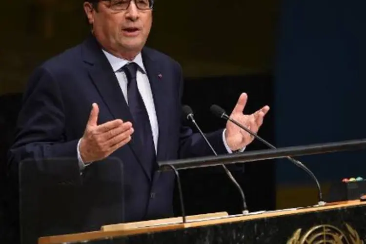 
	O presidente franc&ecirc;s, Fran&ccedil;ois Hollande: 97% dos franceses acreditam que Hollande &quot;fracassou&quot;
 (Dojn Emmert/AFP)