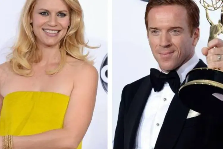 Claire Danes e Damian Lewis foram premiados no Emmy 2012 por suas atuações em "Homeland" (Kevork Djansezian/Getty Images)