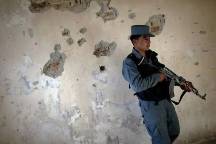 Segundo porta-vozes da Força de Assistência à Segurança em Afeganistão, os mortos seriam insurgentes. Mas manifestantes e fontes policiais locais indicaram que se tratava de civis (Majid Saeedi/Getty Images)