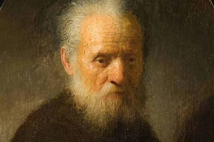 A obra 'Homem com Barba' foi pintada por Rembrandt van Rijn em 1630, período em que o artista visitou sua cidade natal, Leida, pela última vez (Divulgação/Rembrandt House Museum)
