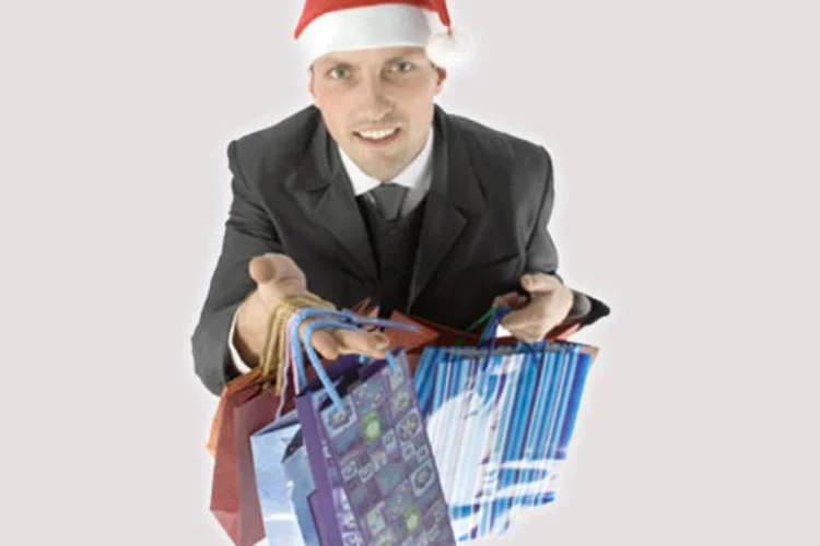 Vendedor no natal (Dreamstime.com)