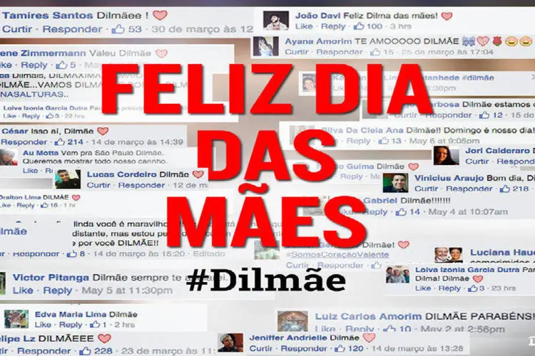 Presidente atualizou página no Facebook com homenagem à sua mãe e criou a hashtag #Dilmãe (Facebook Dilma Rousseff/ Reprodução)