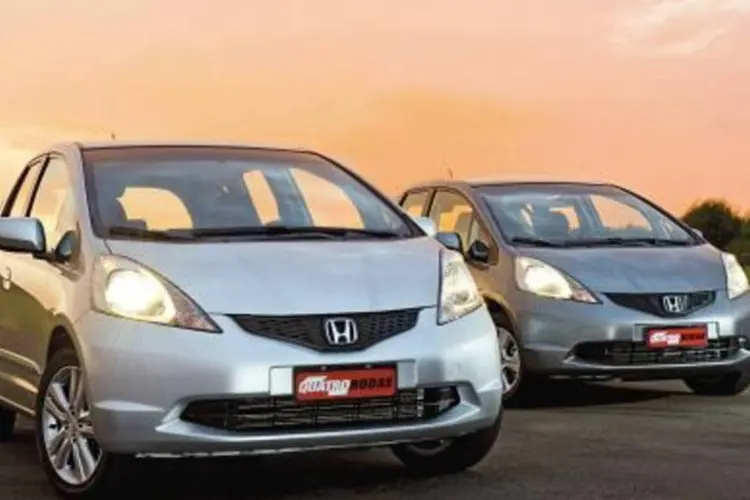 A versão anetrior do Honda Fit: companhia espera vender 5.600 unidades  (.)