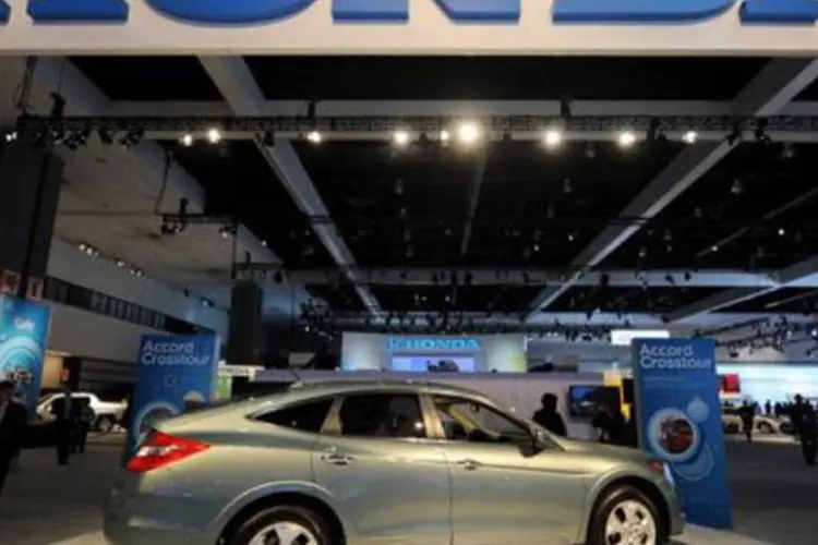 Honda Accord é exposto num salão de automóveis norte-americano: modelo é um dos afetados
 (Gabriel Bouys/AFP)