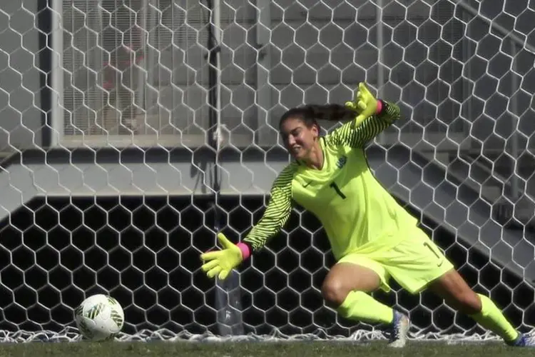 Hope Solo: "a Suécia desacelerou. Elas não quiseram um jogo aberto. Elas não quiseram passar a bola. Elas não quiseram jogar um grande futebol”, disse a goleira (Ueslei Marcelino/Reuters)