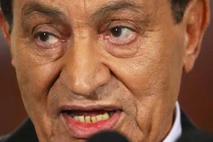 Mubarak, presidente do Egito: vice Omar Suleiman pode subir ao poder (Alex Wong/Getty Images)