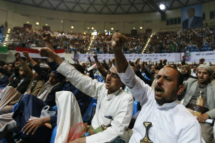 Houthis: eles acusam governo de falhar na luta contra a Al Qaeda e juraram combatê-la (Khaled Abdullah/Reuters)